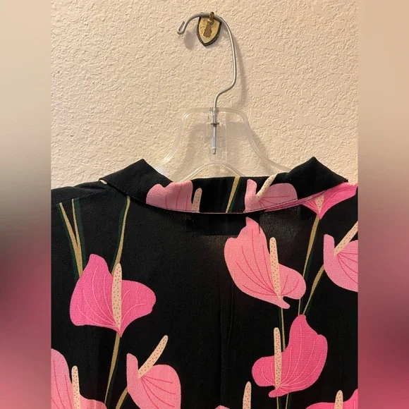 Fighting Eel / Ava Sky NWT Dress Azur Short in Cupid Anthurium XS - Picture 6 of 7